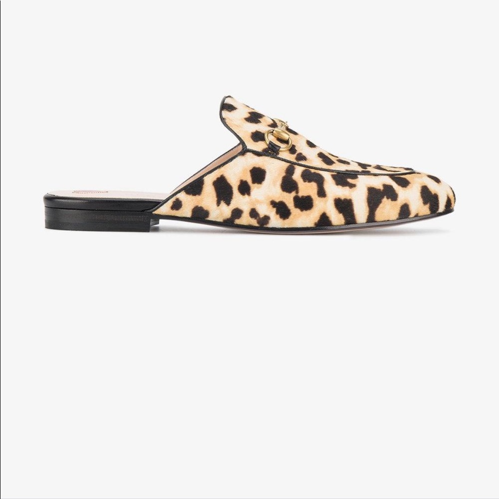 Gucci Princeton Leopard Slides Mule w. Box